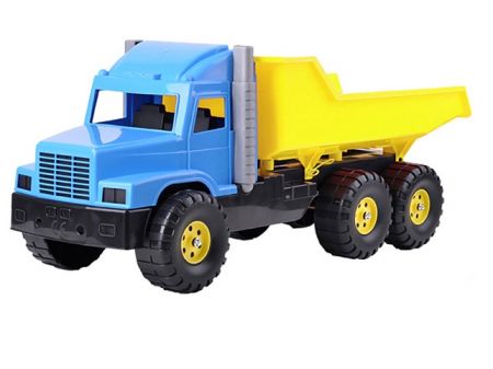 Auto nákladní 77cm modro-žluté