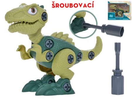 Dinosaurus stojící 21cm šroubovací v krabičce