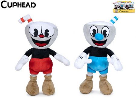 Cuphead &amp; Mugman plyšové postavy 25cm 2druhy 0m+