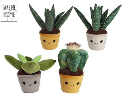 Take Me Home rostliny pokojové XL plyšové 35 - 45cm 4druhy 0m+