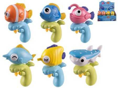 Vodní pistole 15cm ryba 6druhů