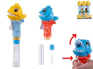 Bublifuk 25cm s piraňou klapací zuby 2barvy 