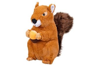 Veverka obecná plyšová 33cm sedící 0m+ v sáčku