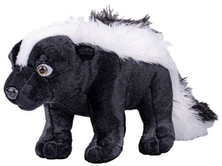 Skunk pruhovaný plyšový 50cm stojící 0m+ v sáčku