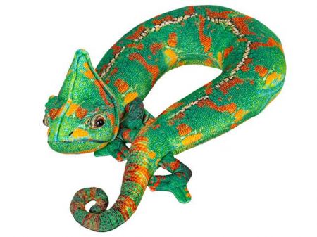 Chameleon/polštář cestovní plyšový 50cm 0m+ v sáčku