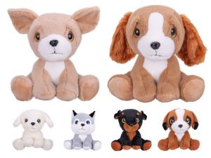 Pejsek plyšový 20cm sedící 6druhů 0m+