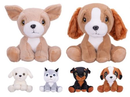 Pejsek plyšový 20cm sedící 6druhů 0m+