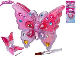 Glamour lesk na rty ve tvaru motýla 7cm na karte