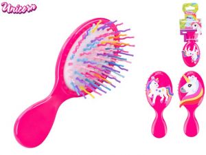 Unicorn kartáč na vlasy 14cm 2druhy na kartě