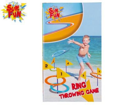 Sun Fun hra házecí s kroužky 14cm 6ks v krabičce