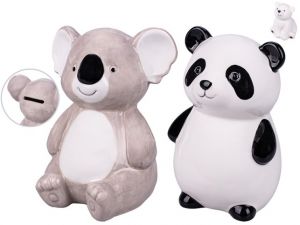 Pokladnička medvídek porcelánový 15cm 3druhy