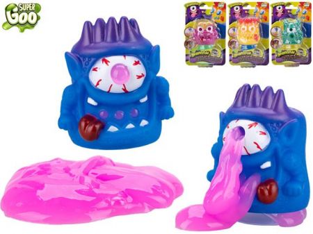Super Goo Brainboooom příšerka 6cm se slizem 4druhy na kartě