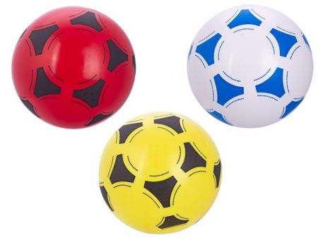 Míč 23cm fotbalový 3barvy 10m+ v síťce