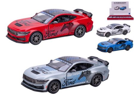 Kinsmart Ford Mustang Dark Horse Livery 12,5cm 1:38 kov zpětný chod 4barvy