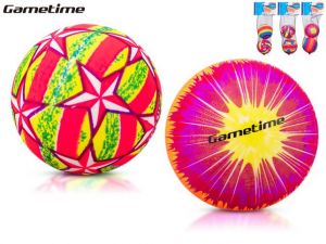 Gametime míč neonový 10cm 4druhy 2ks v síťce