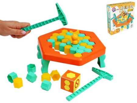 Balanční vytloukací hra 25,5x25cm v krabičce