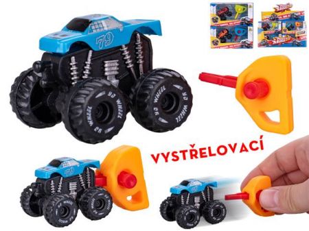 Auto monster 3,5cm vystřelovací 3barvy v krabičce