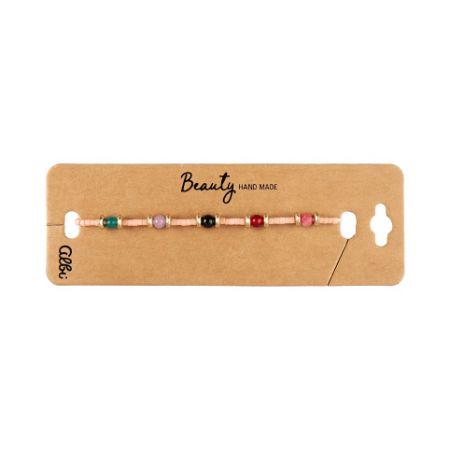 ALBI Náramek - Růžové korálky