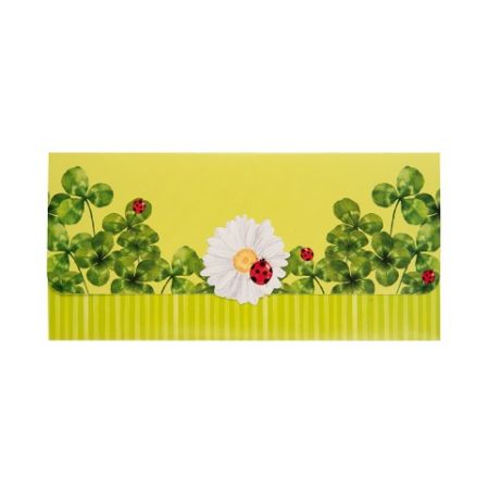 ALBI Magnetická kapsa na peníze - Čtyřlístky