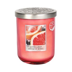 ALBI Velká svíčka - Svěží grep a černý rybíz