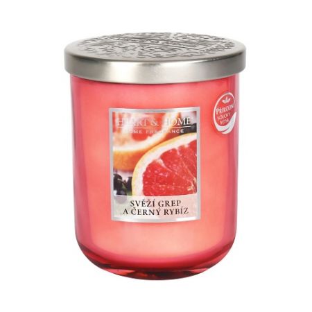 ALBI Velká svíčka - Svěží grep a černý rybíz