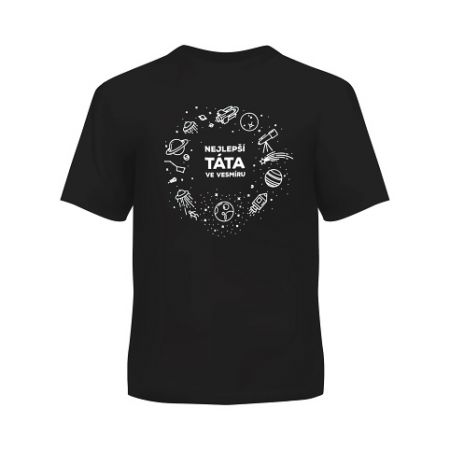 ALBI Pánské tričko - Nejlepší táta ve vesmíru, vel. XXL