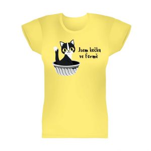 ALBI Dámské tričko - Jsem kočka ve formě, vel. L