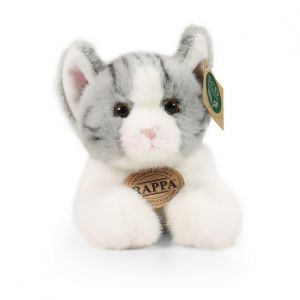 Plyšová kočka šedá 20 cm