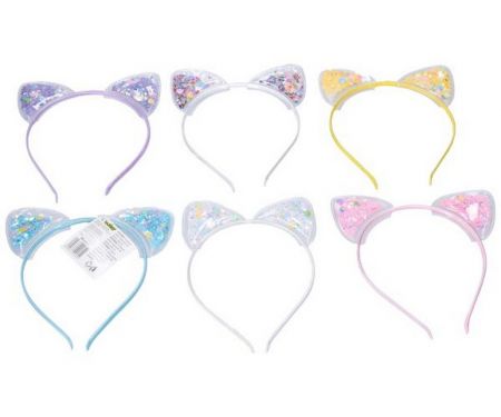 Vlasový doplněk - čelenka s ozdobou uši