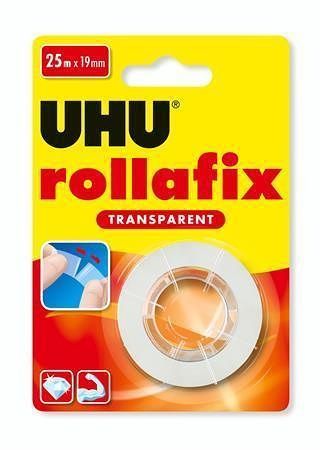 Samolepicí páska &quot;Rollafix transparent&quot;, transparentní, 19 mm x 25 m, UHU 1160036945