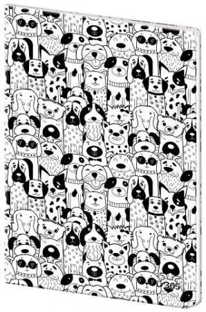 STIL Sešit 544 linkovaný plastové desky – Dogs