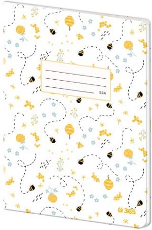 STIL Sešit 544 linkovaný papírové desky – Bees