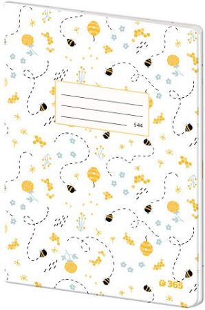 STIL Sešit 544 linkovaný papírové desky – Bees