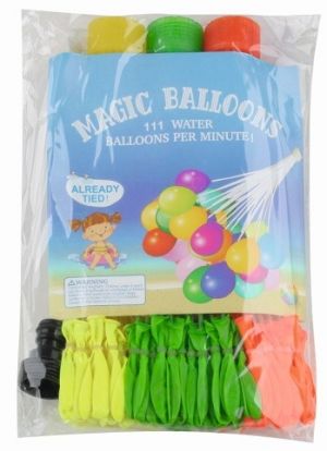 Vodní bomby 111 ks + nástavec