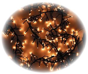 Osvětlení vánoční JEŽEK 2,4m - 288 LED teplá bílá + 5m přívodní kabel