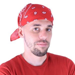 Šátek červený 53x53 cm