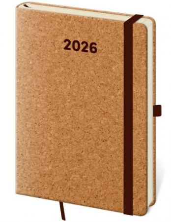 Diář denní A5 Cork 2026 / 20,5cm x 14,5cm / DCK422-1-26