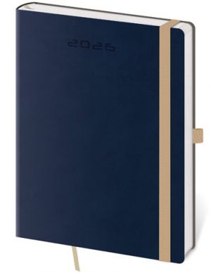 Diář týdenní B6 Flexies - tmavě modrá 2026 / 16,5cm x 12cm / DF433-11-26