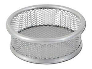 Kovový kalíšek na sponky CONCORDE, stříbrný