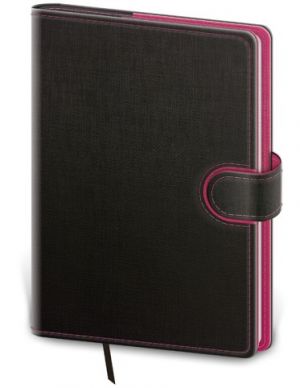 Diář týdenní A5 Flip - antracit/magenta 2026 / 20,5cm x 14,5cm / DFL423-16-26