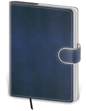 Diář denní B6 Flip - modro/bílá 2026 / 16,5cm x 12cm / DFL432-6-26