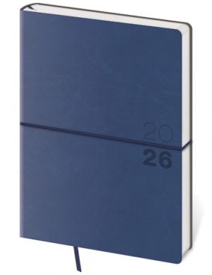 Diář denní A5 Flexio - tmavě modrá 2026 / 20,5cm x 14,5cm / DFO422-1-26