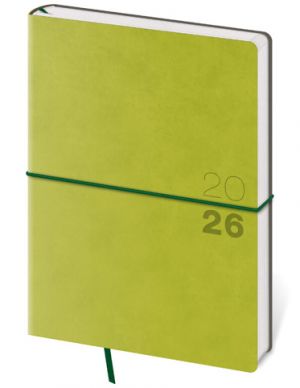 Diář denní A5 Flexio - zelená 2026 / 20,5cm x 14,5cm / DFO422-4-26