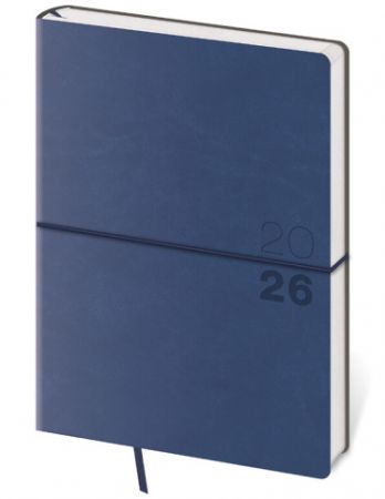 Diář týdenní A5 Flexio - tmavě modrá 2026 / 20,5cm x 14,5cm / DFO423-1-26
