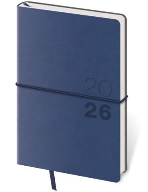 Diář týdenní kapesní Flexio - tmavě modrá 2026 / 14cm x 9cm / DFO436-1-26