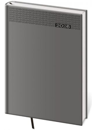 Diář týdenní B5 Gommato - šedá 2026 / 24cm x 17cm / DG413-3-26