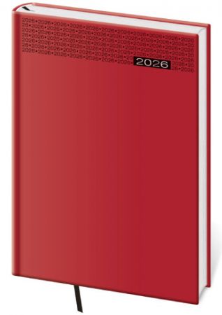 Diář týdenní B5 Gommato - červená 2026 / 24cm x 17cm / DG413-8-26