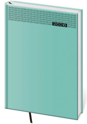 Diář denní A5 Gommato - tyrkysová 2026 / 20,5cm x 14,5cm / DG422-7-26
