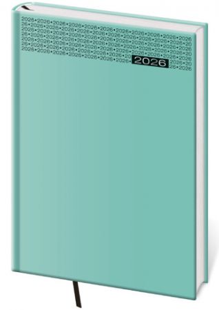 Diář denní A5 Gommato - tyrkysová 2026 / 20,5cm x 14,5cm / DG422-7-26