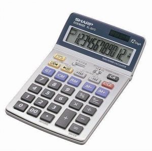 Kalkulačka, stolní, 12místný displej, SHARP "EL-337"